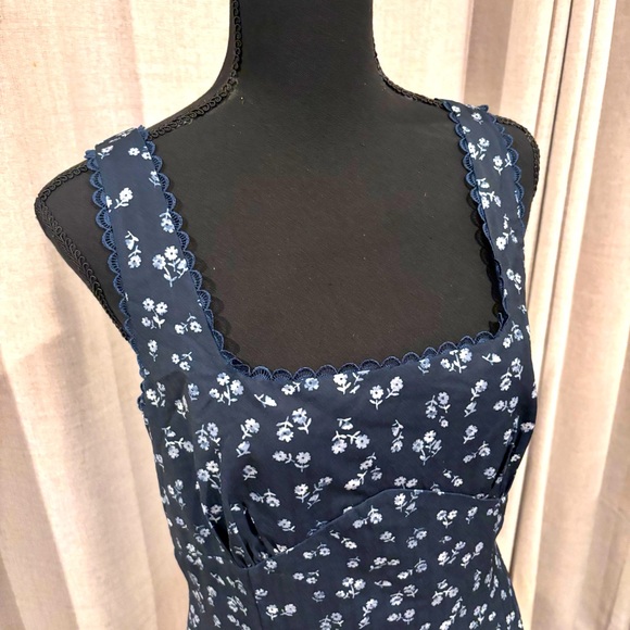 Floral Navy Blue Dress - Picture 1 of 5